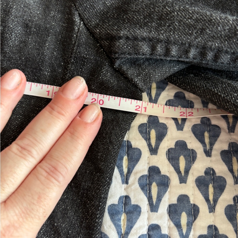 Vintage Lauren Jeans Co. Women's Charcoal Denim Blazer - Picture 9 of 11